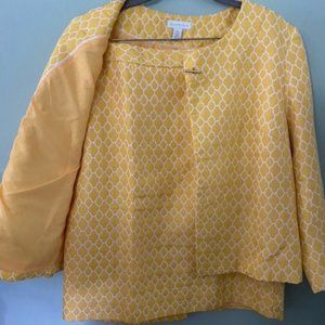 Charter Club Yellow & White Suite Size L